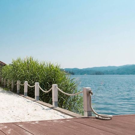 La Playa Cottage Con Spiaggia Privata Pettenasco Kültér fotó