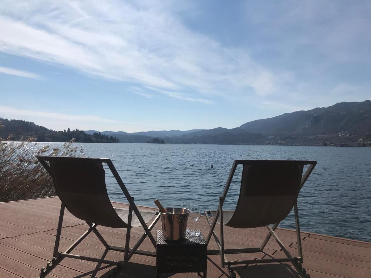 La Playa Cottage Con Spiaggia Privata Pettenasco Kültér fotó