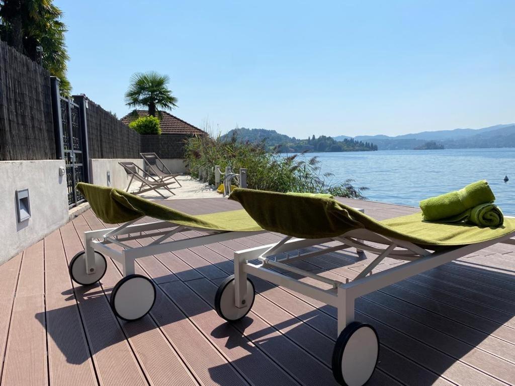 La Playa Cottage Con Spiaggia Privata Pettenasco Kültér fotó