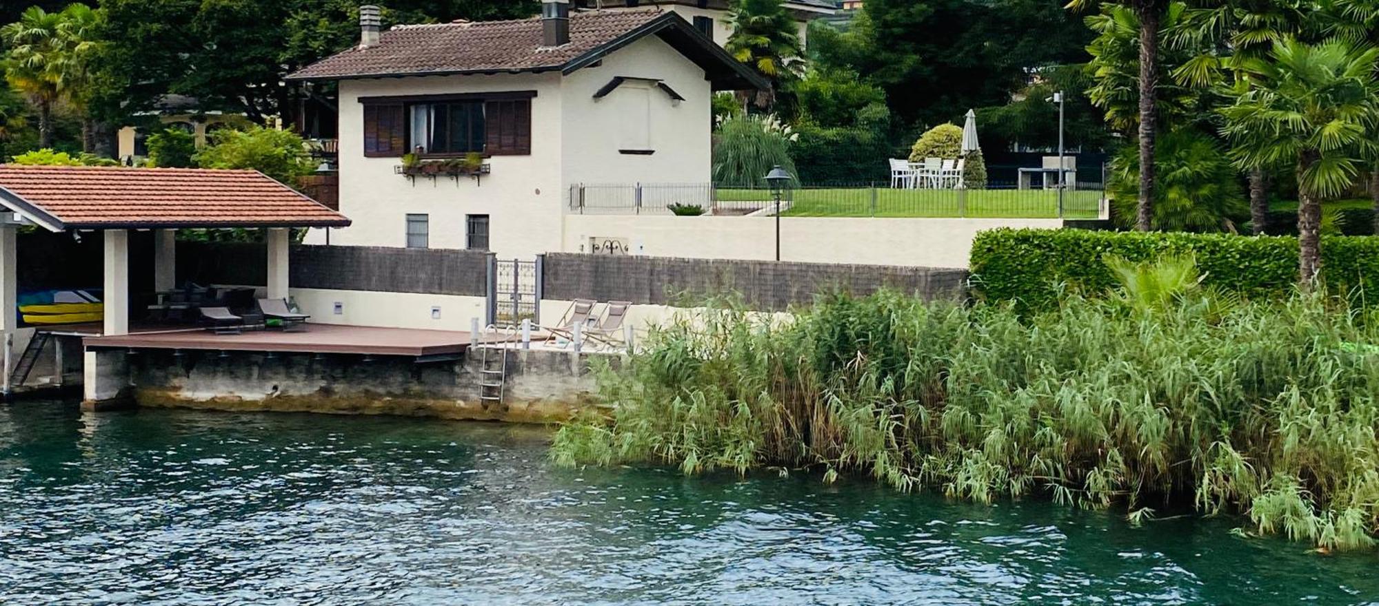 La Playa Cottage Con Spiaggia Privata Pettenasco Kültér fotó